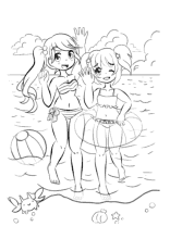 Strandgirls - Mangamädchen am Meer