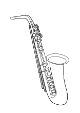 Musikinstrument Saxophon
