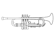 Musikinstrument Trompete