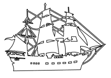 Seeräuber-Segelschiff