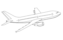 Kalendervorlage 2024 Flugzeuge