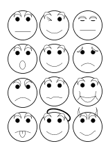 Malbilder Emojis Smileys Und Gesichter Ausdrucken