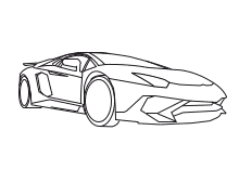 Aventador Lamborghini Ausmalbild