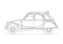 Linie Zeichnen Auto Illustrationen Stock Vektor Art und mehr Bilder von  Ansicht von oben - iStock