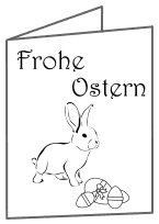 Kostenlose Osterkarten zum Ausdrucken und Ausmalen