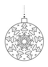 Mandala Christbaumkugeln Weihnachtskugel Ausmalbild