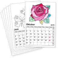 Kostenlose Kalendervorlagen Kinderkalender Alle Jahre Online Ausdrucken Basteln